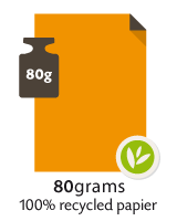 80 grams 100% recycled 